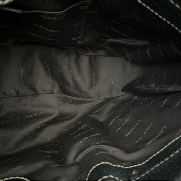 PRISTINE LANCEL CROISSANT SHOULDER BAG IN PEBBLED LEATHER NO SIGNS OF WEAR - Picture 12 of 14